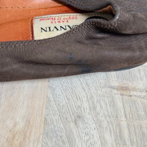 Lanvin Brown Leather Ballet Flats | Made in Italy | Size 37 | - Picture 5 of 5
